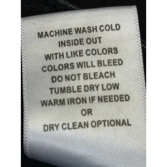 Flying Monkey Jeans Women’s Sz 29 Black High Rise Cropped Flair Distressed - Picture 9 of 14